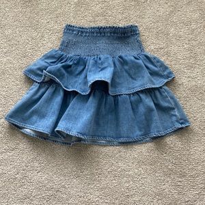 Aerie/AE xs jean flowy skirt